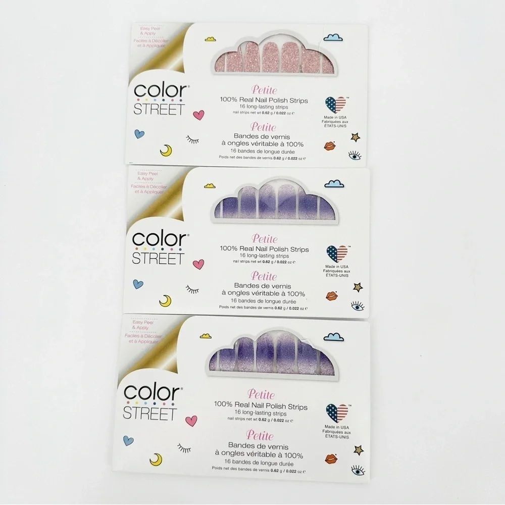 Color Street Petite 3 Piece Bundle of Nail Polish Strips